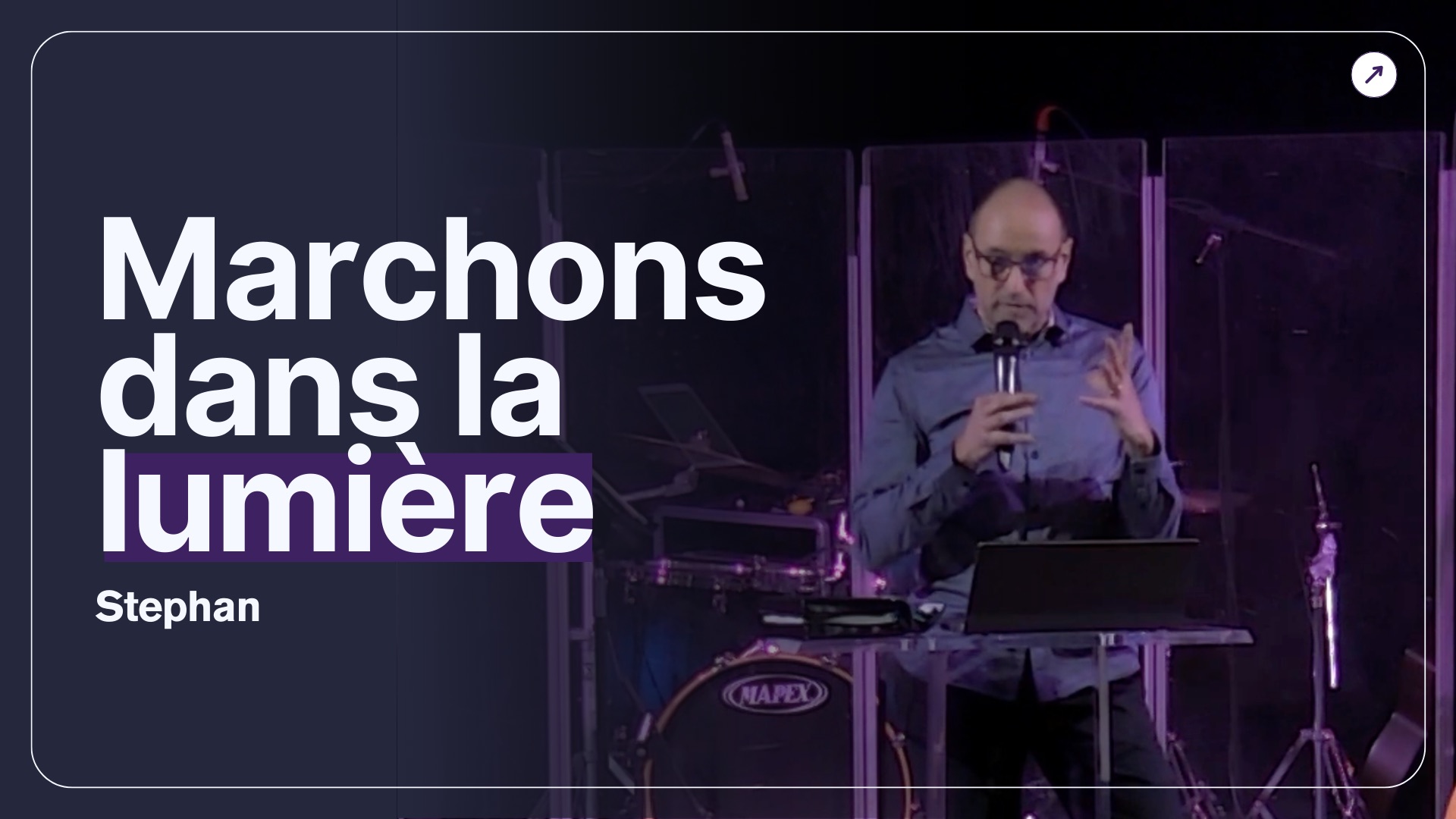 Marchons dans la lumière ! Stephan